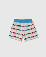 Organic Weekend Shorts in Terry Stripe