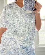 Seaside Women’s Button Front Short Pajama Set