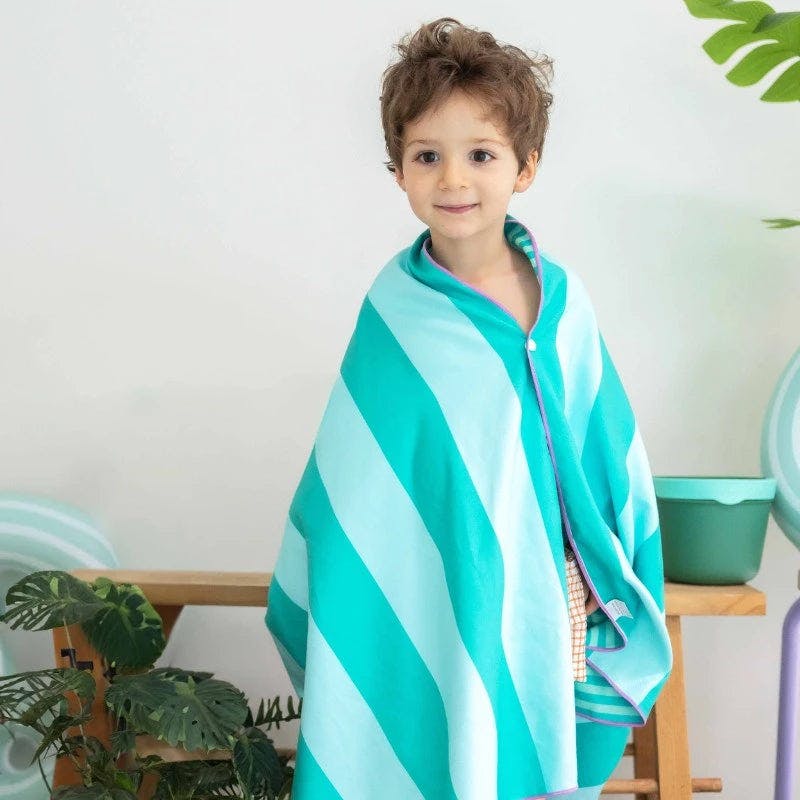 Quut Beach Bag Set Green + Safari Play Towel