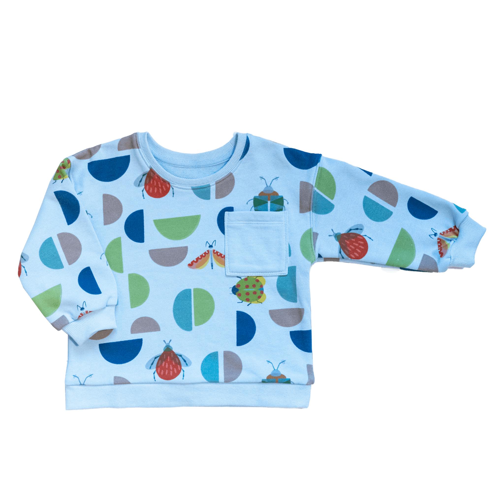 Kelsey Print Long Sleeve Pocket Sweatshirt