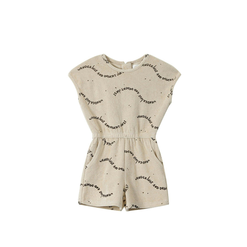 Girls Terry Wander Lust & Desert Dust Romper