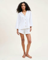 The Olivia Pima Short Set in White