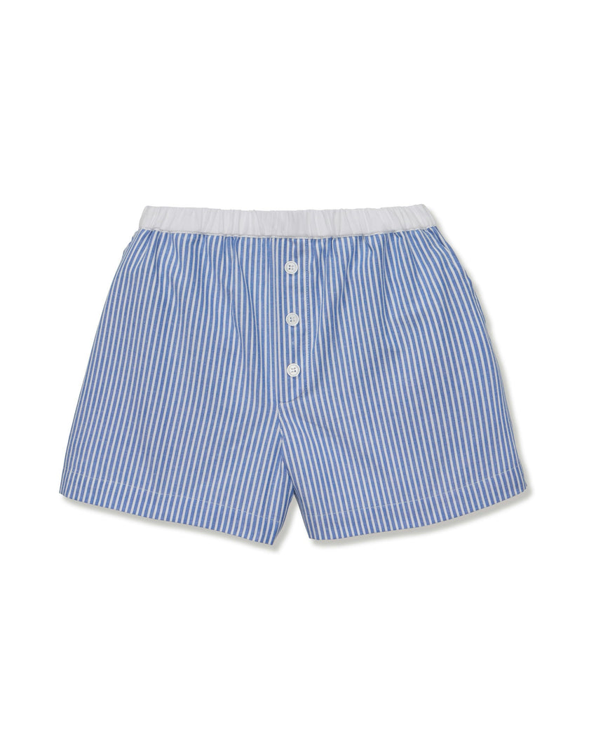 Women's Sleep Short in French Blue Seersucker