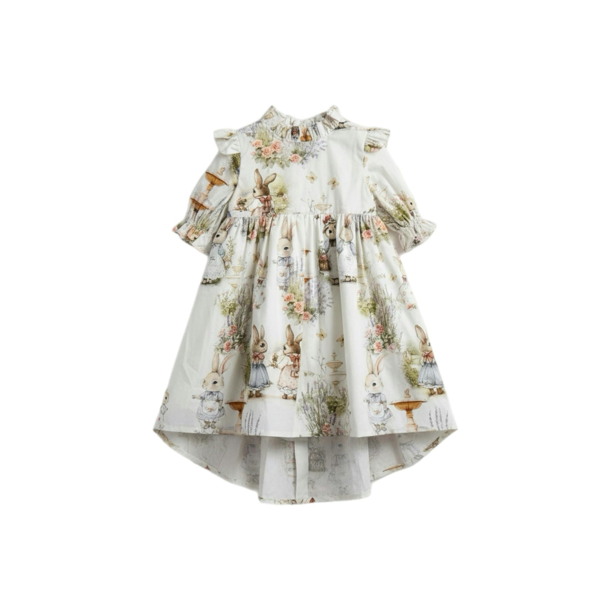 Aoki Dress-Bramble Rabbit Short Sleeve