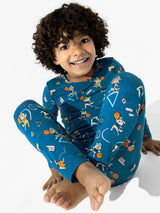 Basketball Pups Bamboo Kids Pajamas