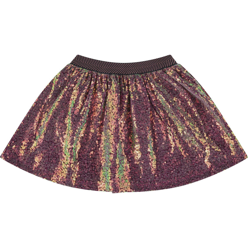 All-Over Reflective Sequin Skirt