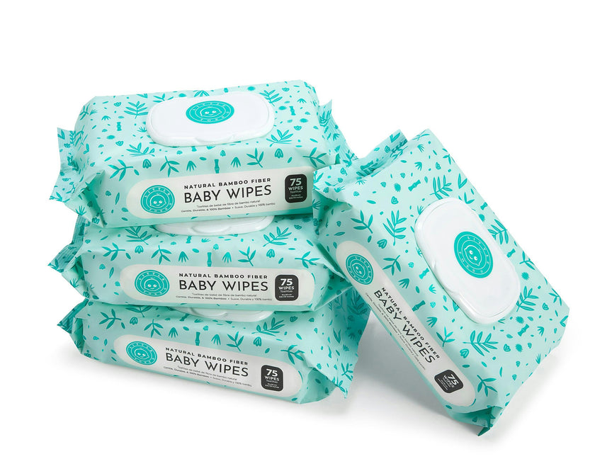 Natural Bamboo Baby Wipes, White