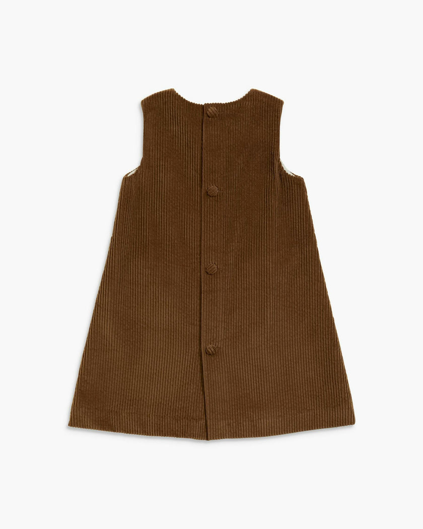 Pichi Dress Chestnut Corduroy