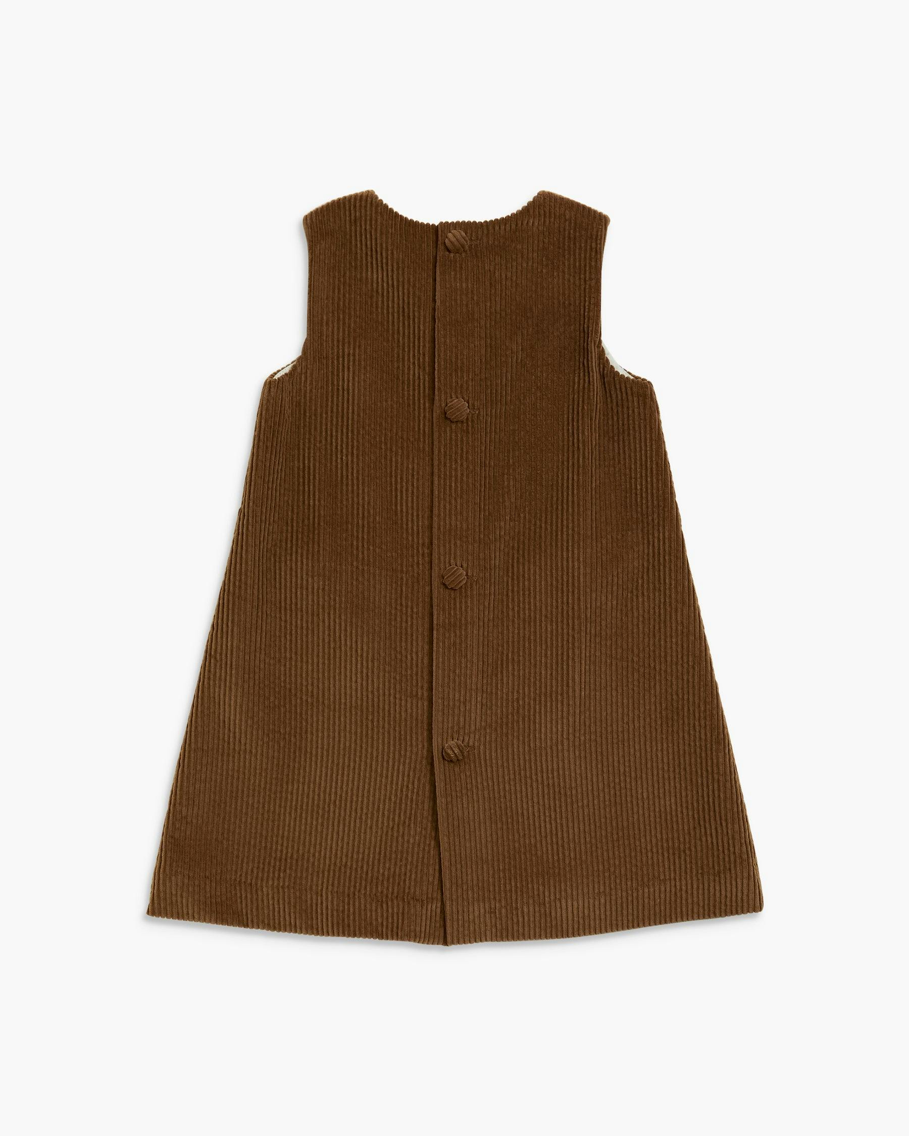 Pichi Dress Chestnut Corduroy