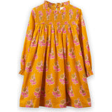 Smocked Long Sleeve Dress