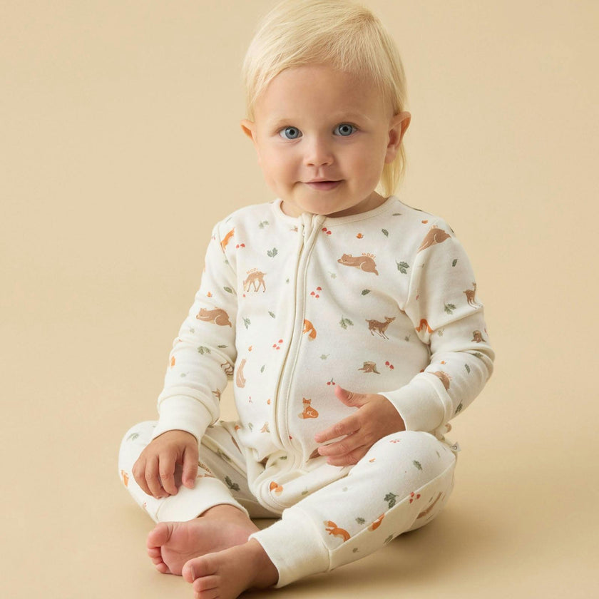 Forest Friends Clever Zip Romper