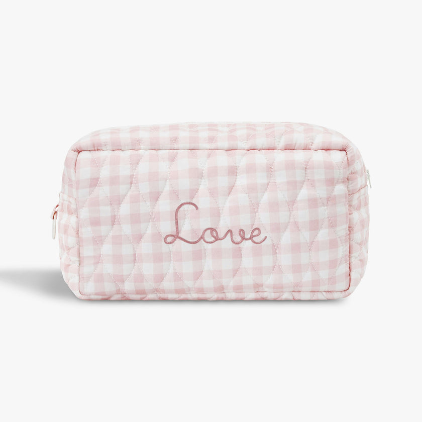 Toiletry Pouch Picnic Gingham Pink