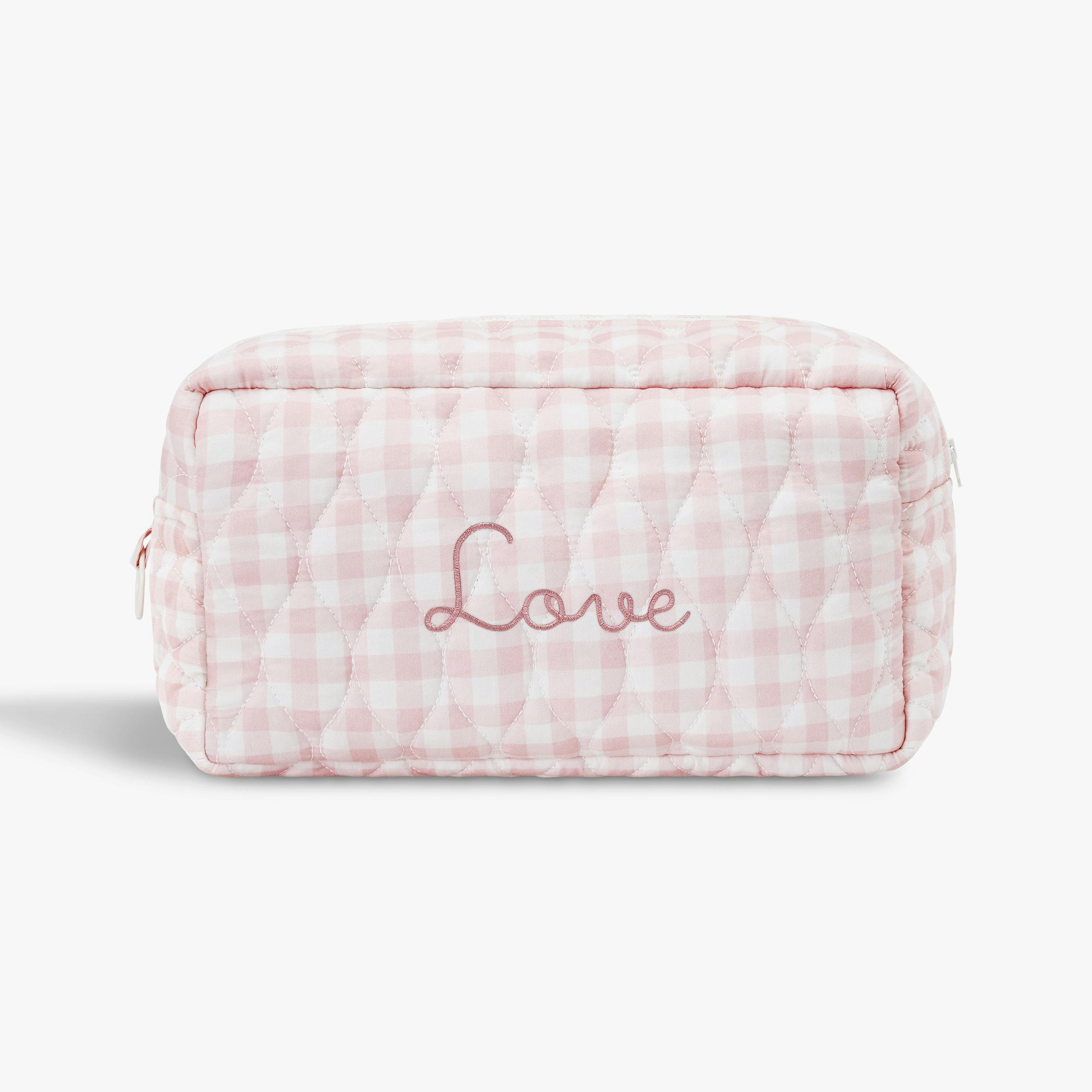 Toiletry Pouch Picnic Gingham Pink