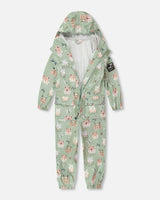 Rain One-Piece In Polyurethane Green Print