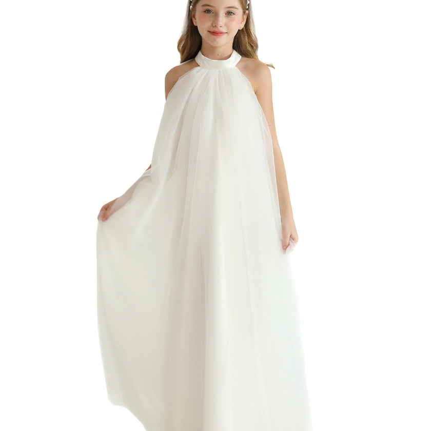 White Sleeveless Ocala Dress