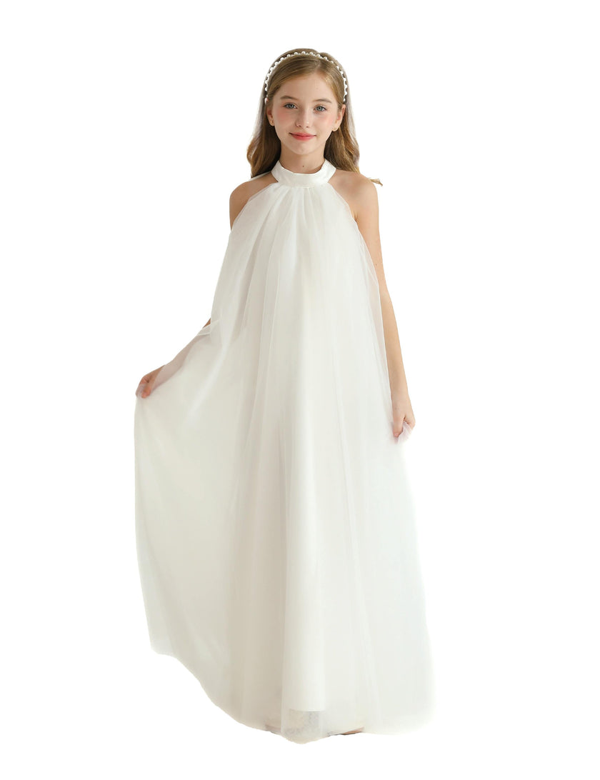 White Sleeveless Ocala Dress