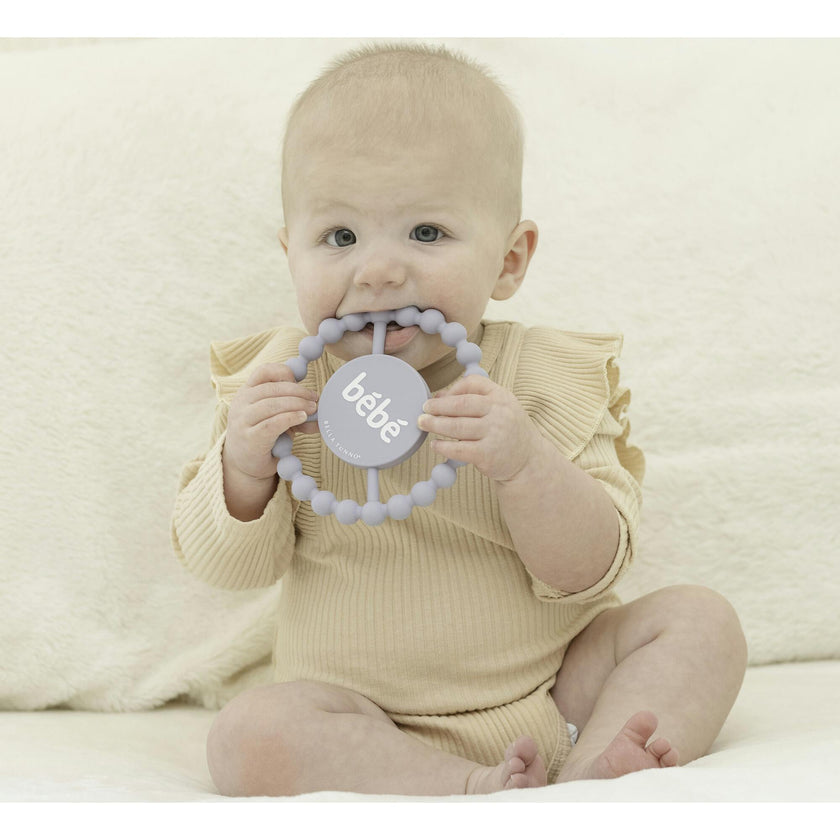 Bebe Beaded Round Grip Silicon Teether