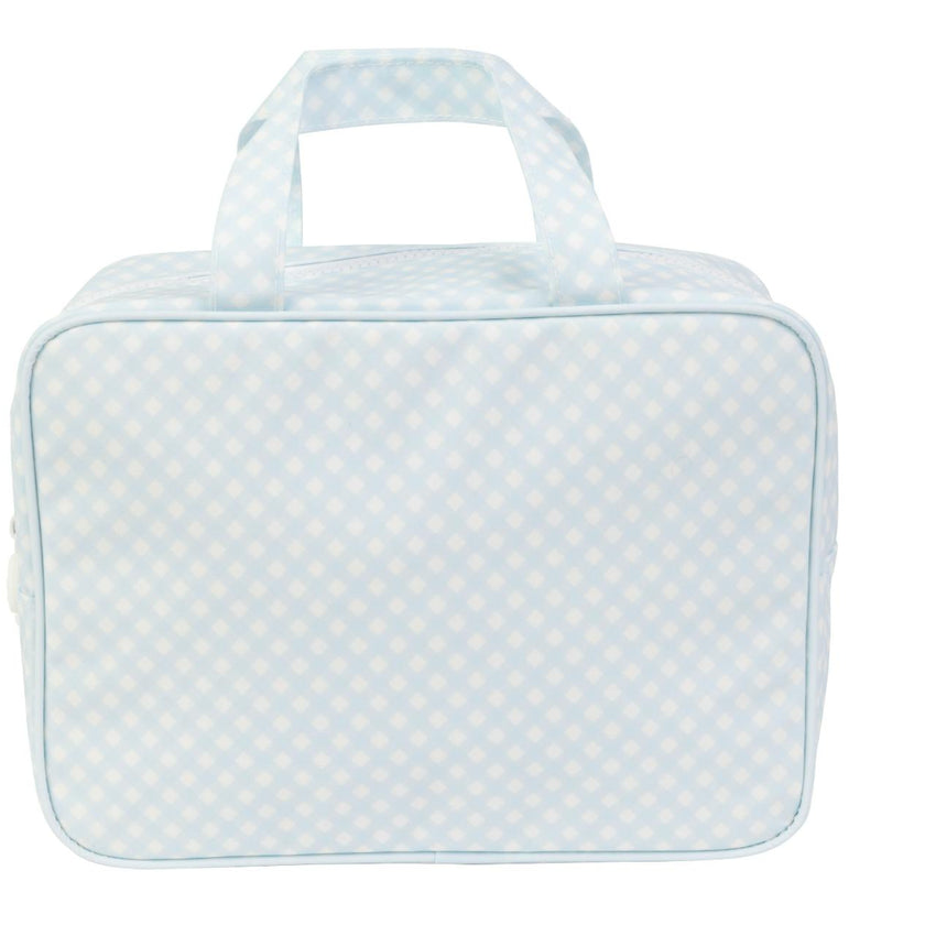 The Take It Tote in Blue Gingham