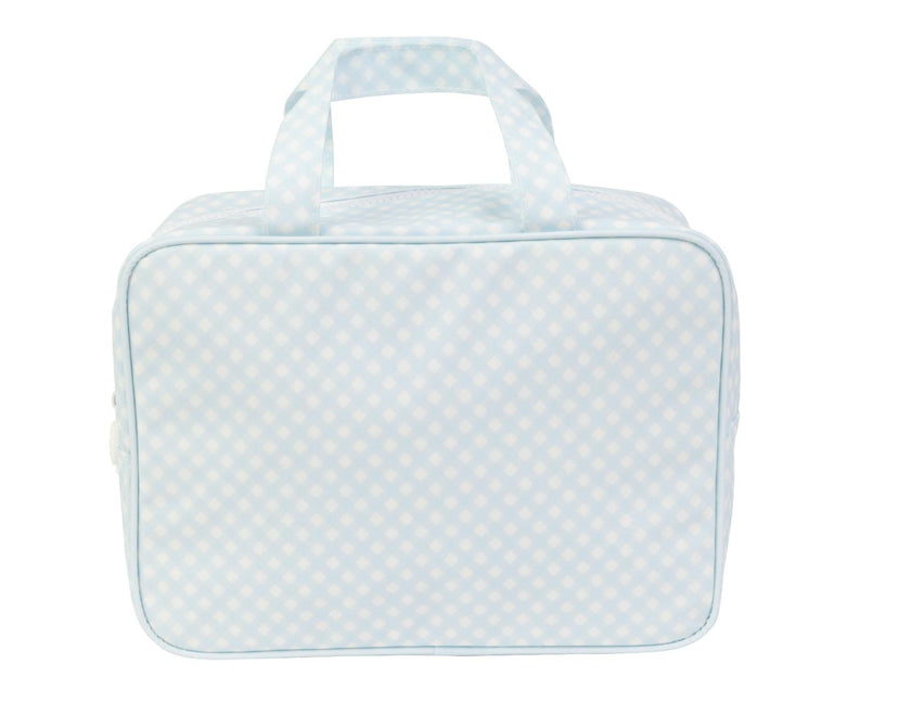 The Take It Tote in Blue Gingham