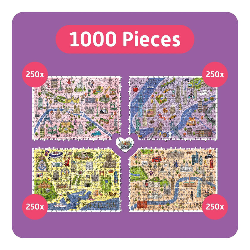 TeamPuzzle: City Trip - 1000pc