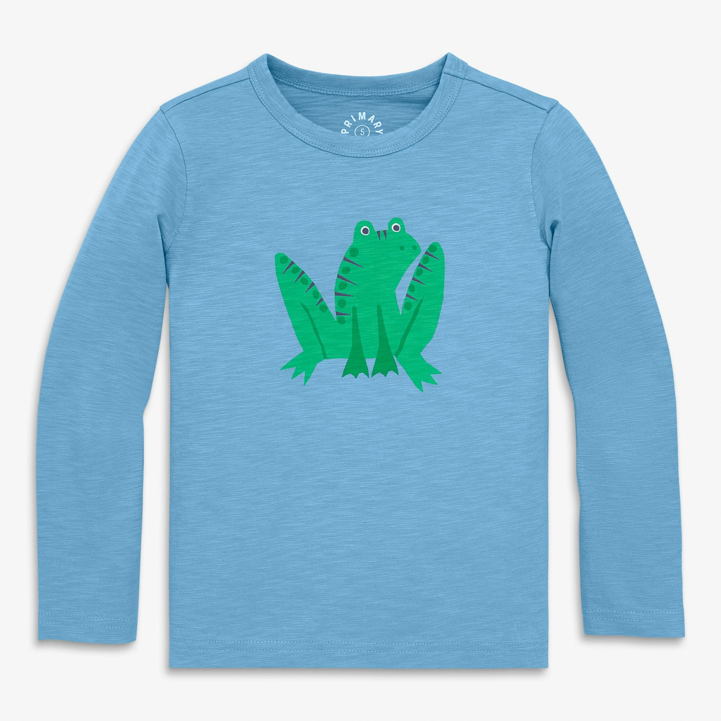 Kids long sleeve frog tee