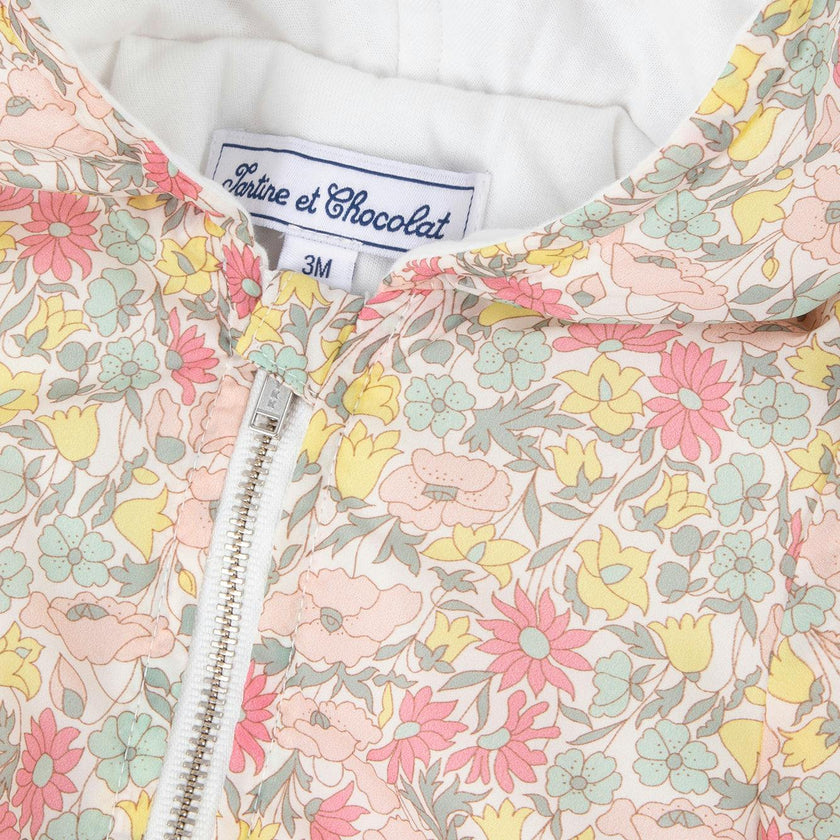 TARTINE ET CHOCOLAT Liberty Floral Baby Jacket - Blanc