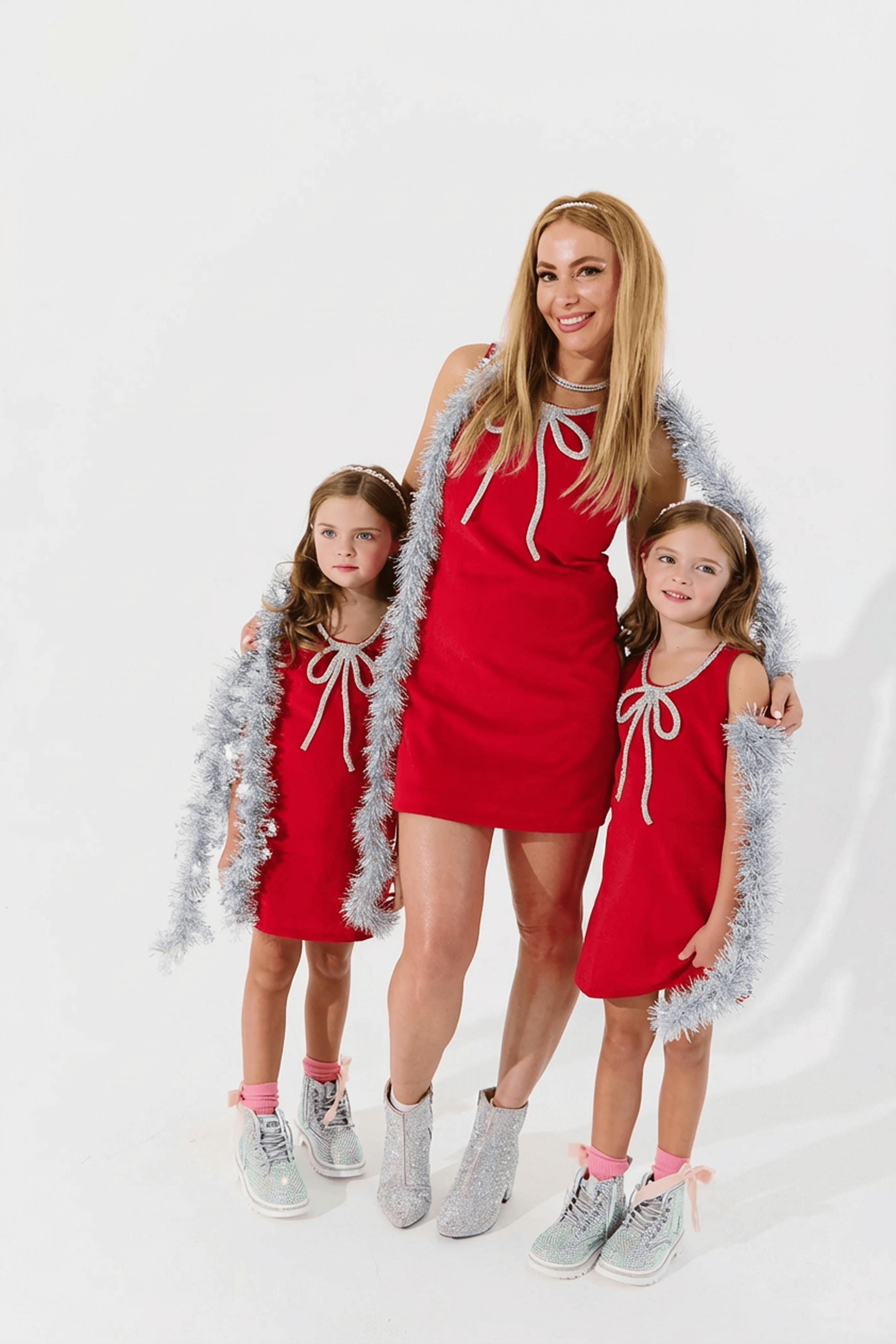 Red Velvet Bow Princess Dress