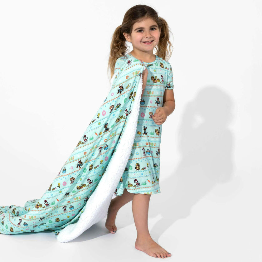 PAW Patrol: Easter Bamboo Girls' Short Sleeve Dress