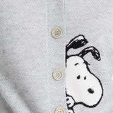 Wool-Cashmere Sneeky Snoopy Cardigan