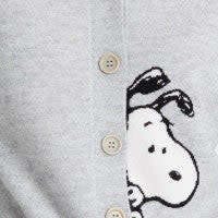 Wool-Cashmere Sneeky Snoopy Cardigan