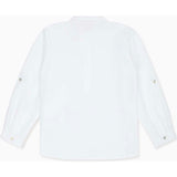 White Gingham Miguel Long Sleeve Boy Shirt