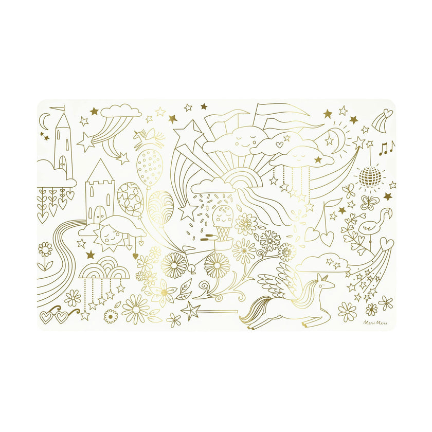 Happy Icons Coloring Placemats