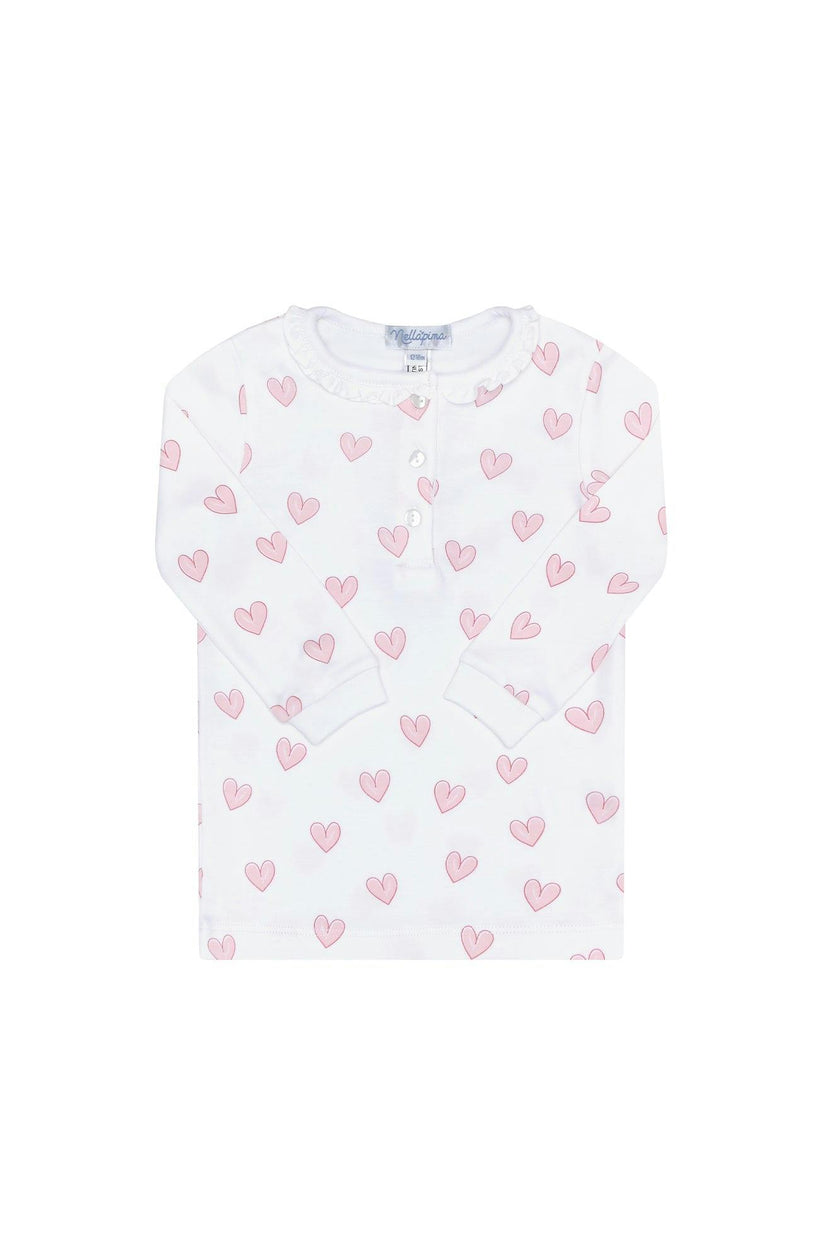 Pink Heart Print Pajama