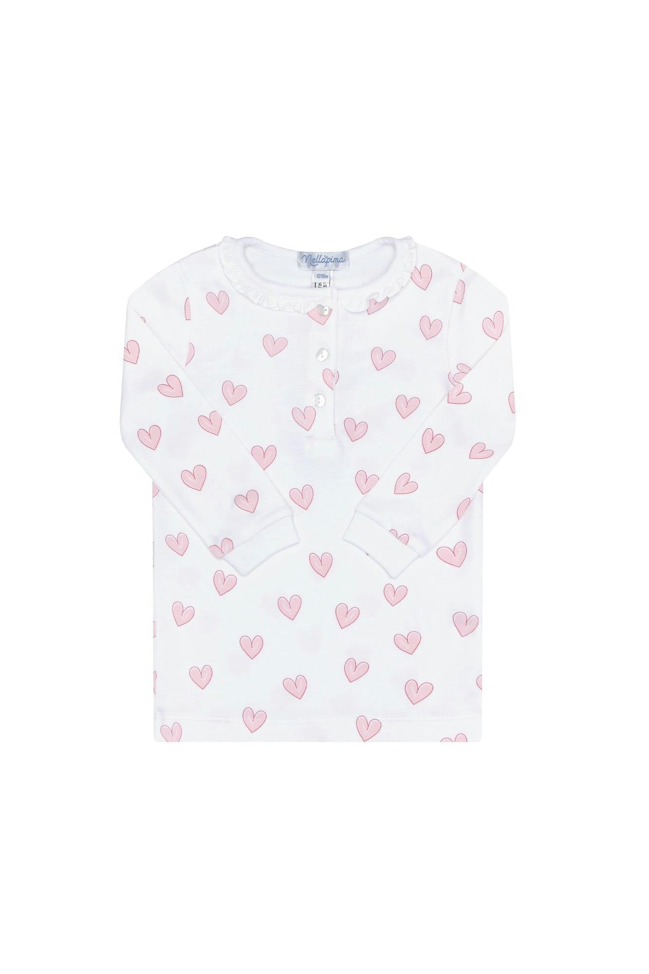 Pink Heart Print Pajama