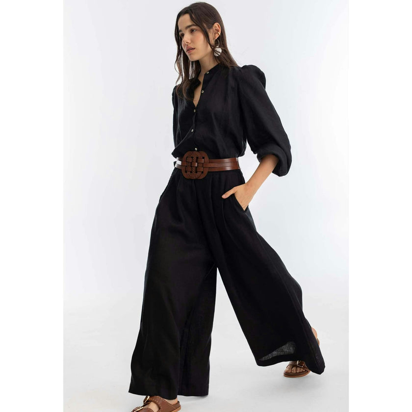 Sabi Linen Pants - Black