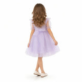 Dreamy Lilac Princess Tulle Birthday Dress for Girls