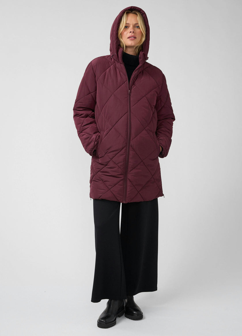 Grow with You Longline Maternity Puffer Jacket