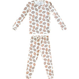 Blitz Long Sleeve Pajama Set, Brown