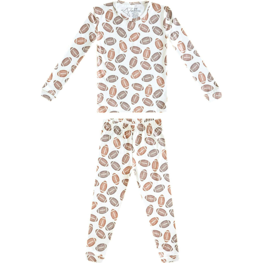 Blitz Long Sleeve Pajama Set, Brown