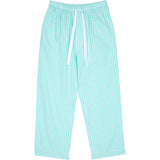 Men's Hepburn Gingham Mint PJ Pants - Organic Cotton Poplin