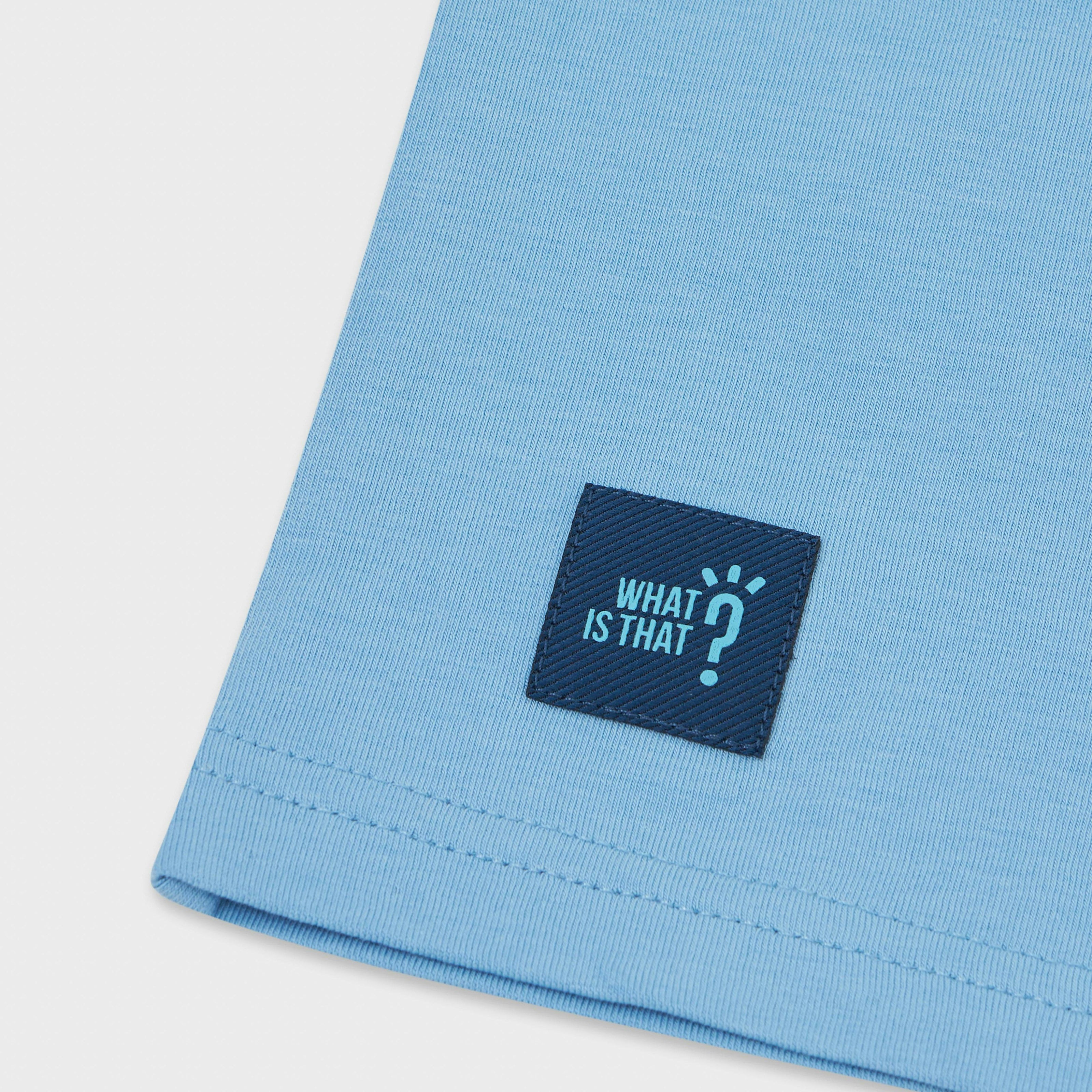 Moai Ancient Wonders Gift Box with Blue Back Print Kids Tee, Book, and Activities