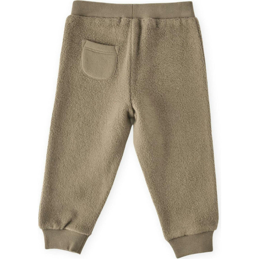 Teddy Fleece Jogger, Green