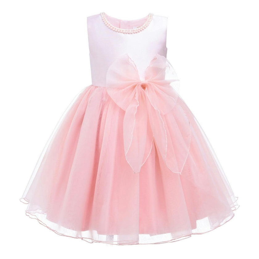 Blush Felice Tulle Bow Dress