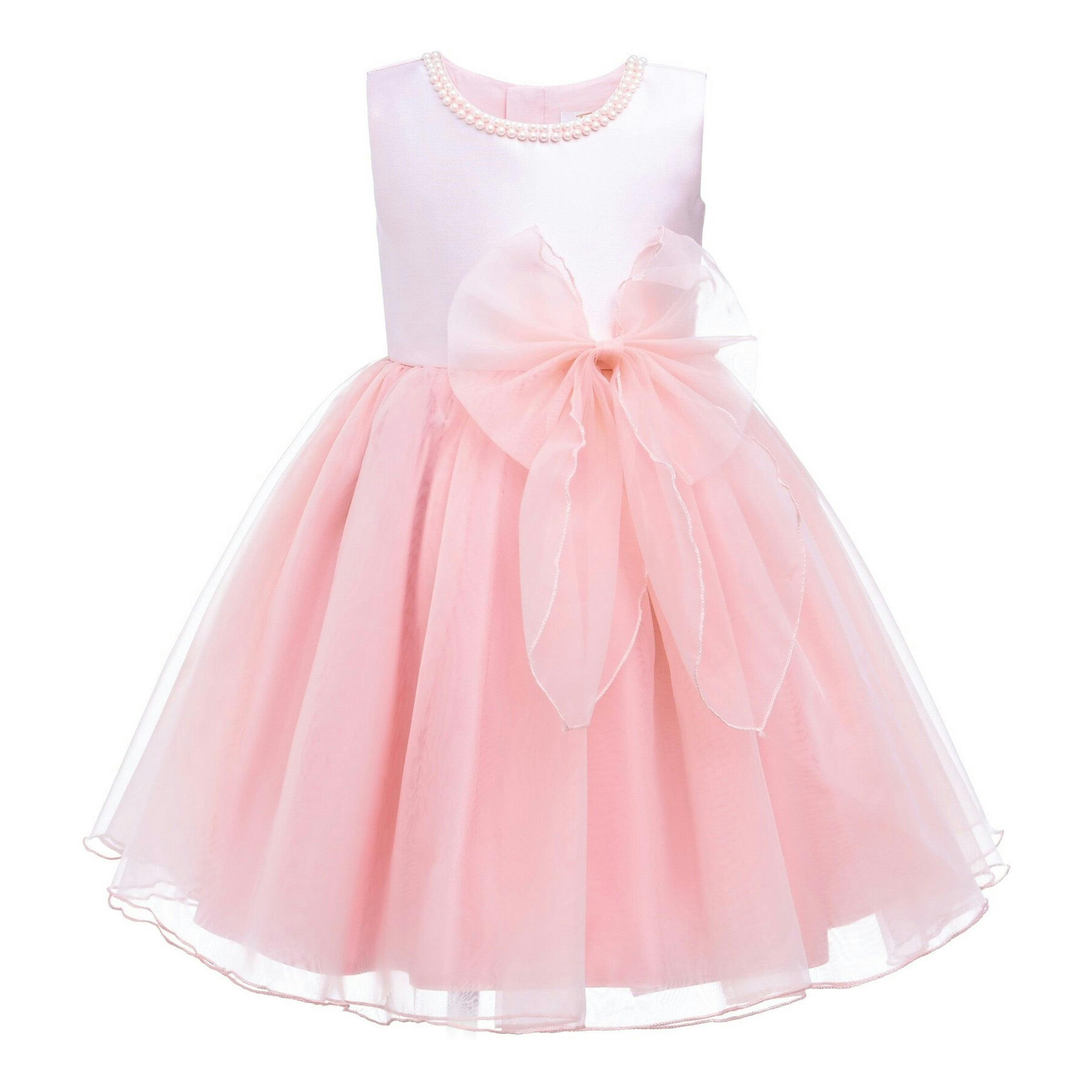 Blush Felice Tulle Bow Dress