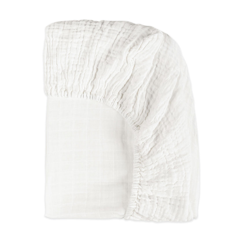 All-Stages Bassinet Sheet in GOTS Certified Organic Muslin Cotton