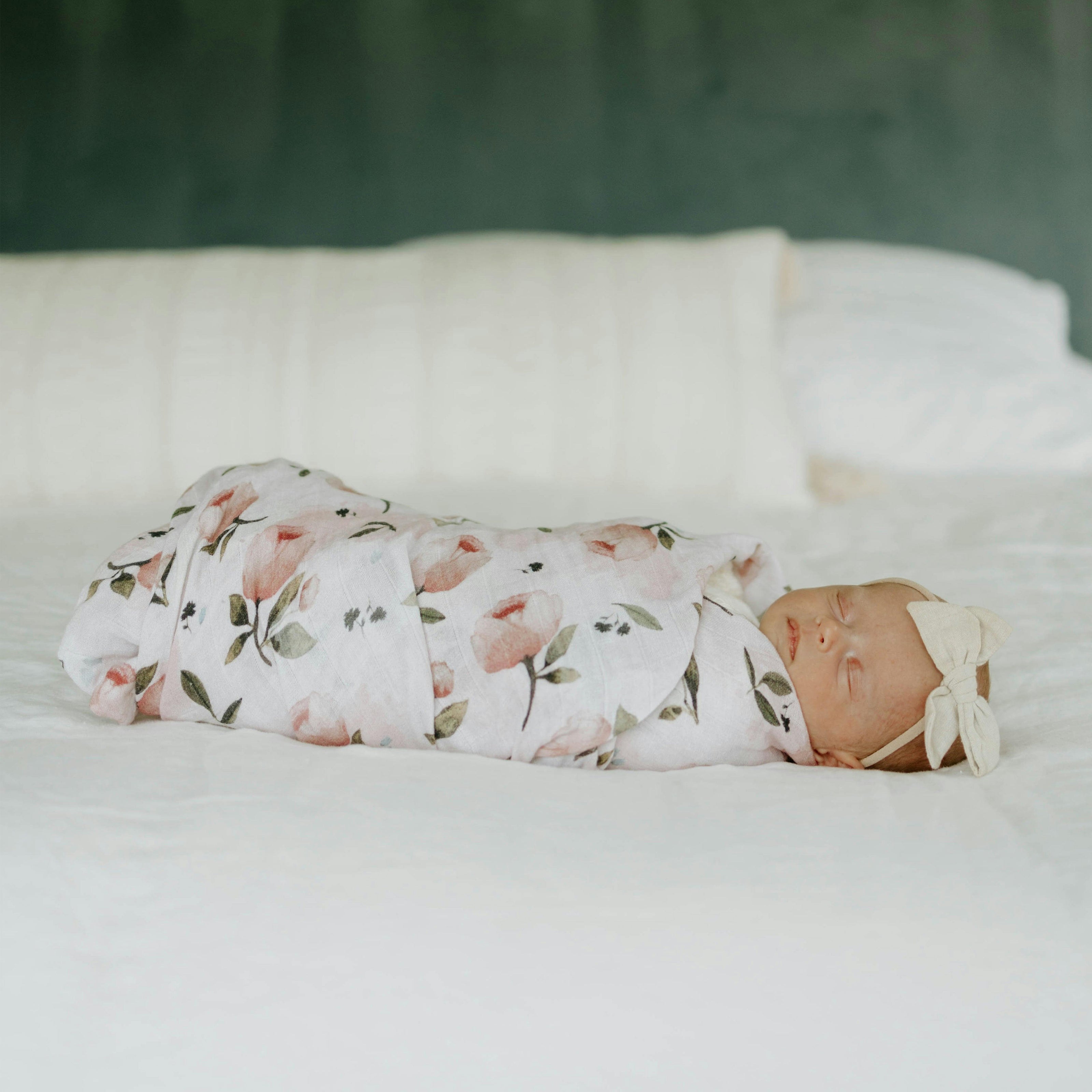 Organic Cotton Muslin Nursery Gift Set - Watercolor Floret (Walmart)