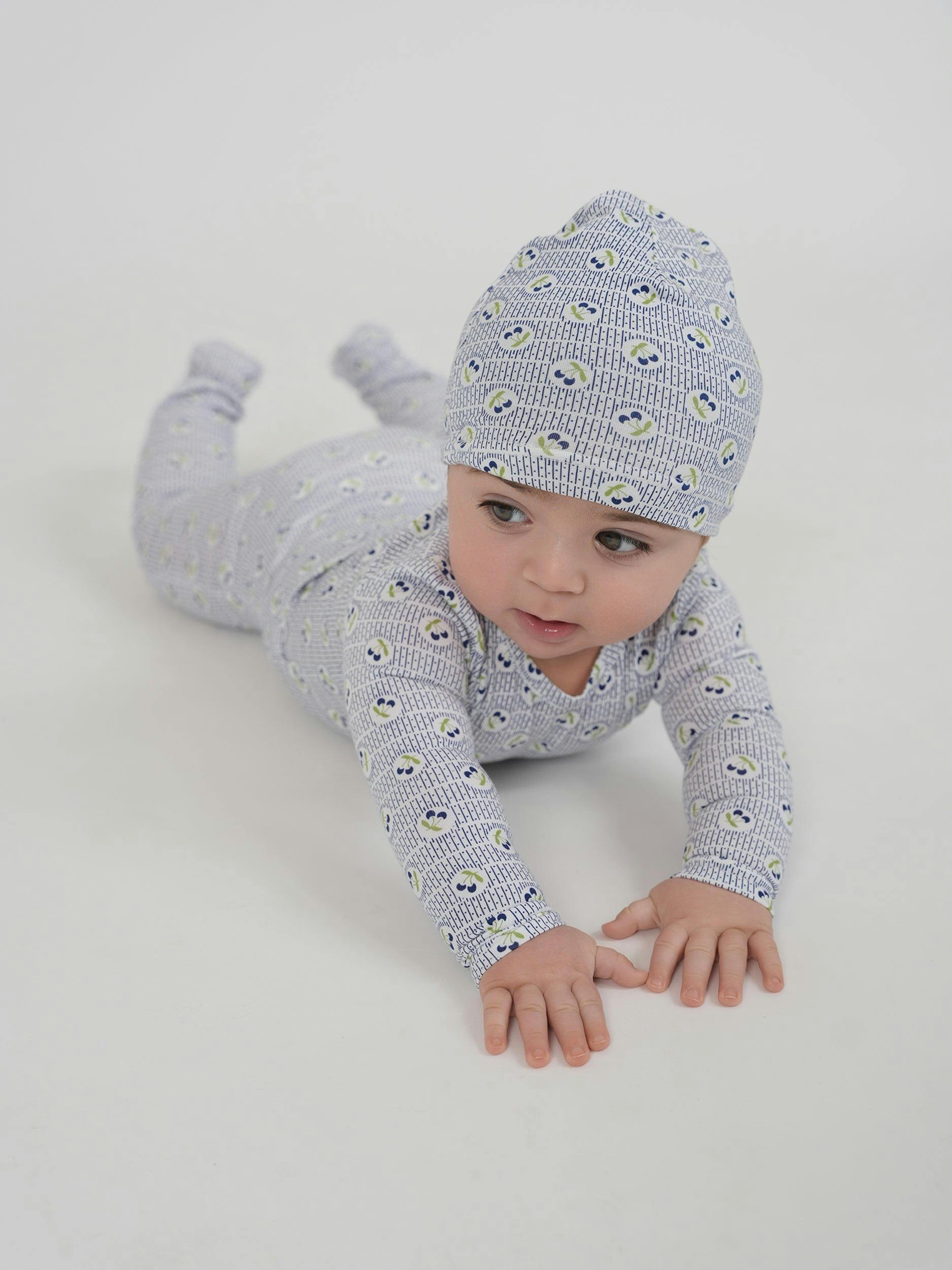 Cherry Print Dotted Onesie