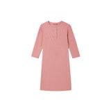 Girls Button Ribbed Nightgown
