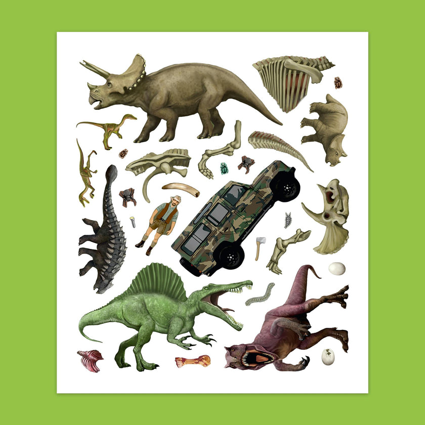 Panorama Sticker Book: Dinosaurs