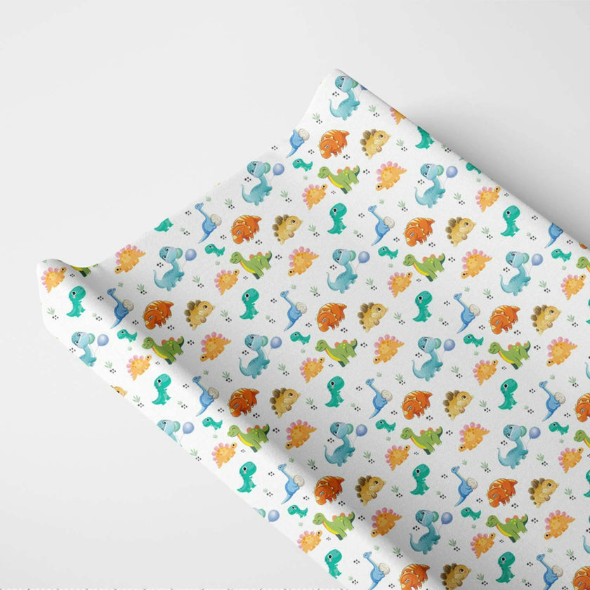 Organic Changing Pad Cover - Dinosaurs